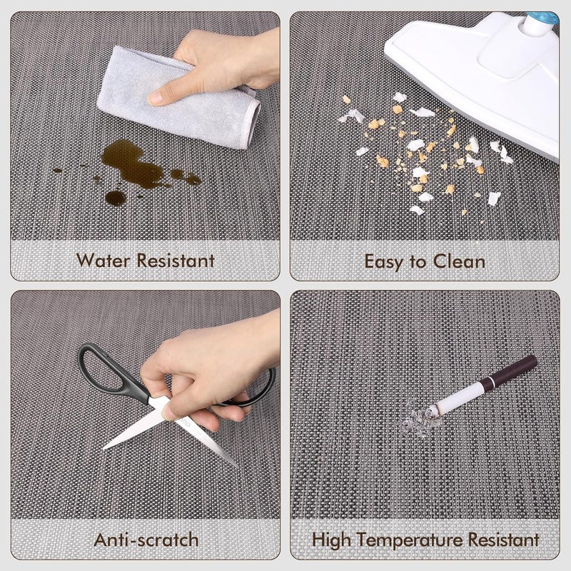 Blvornl Office Chair Mat for Hardwood Floor, 40"x 55" Desk Mat for Hard Wood, Large Anti-Slip Hard Floor Protector Rolling Chair Mat, PVC Mat Desk Rug for Office Home, Dark Grey - Image 4